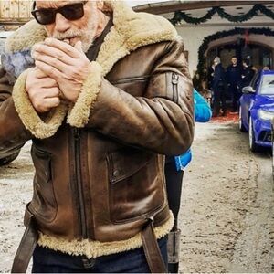 VTG USA | Aviator Bomber shearling lined jacket